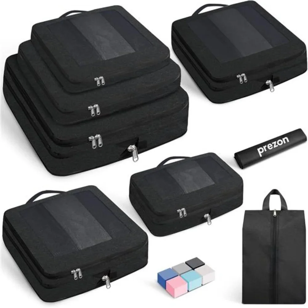 8 Set/6 Set/4 Set Compression Packing Cubes for Travel, Lightweight Vacation